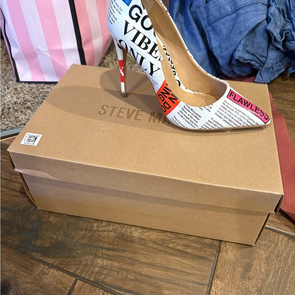 Steve Madden Red and Black Heels